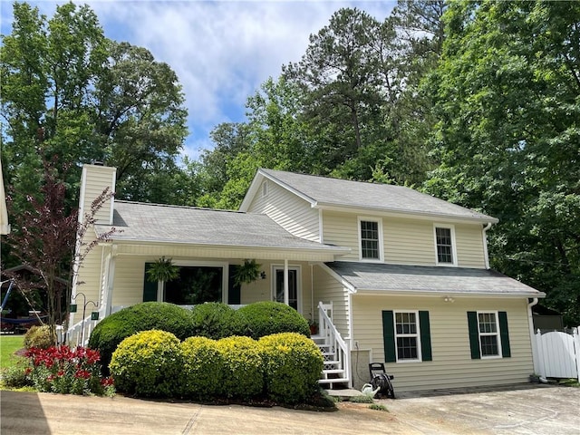 655 Chester Harris Dr, Dallas, GA 30132 - tri-level home featuring a chimney