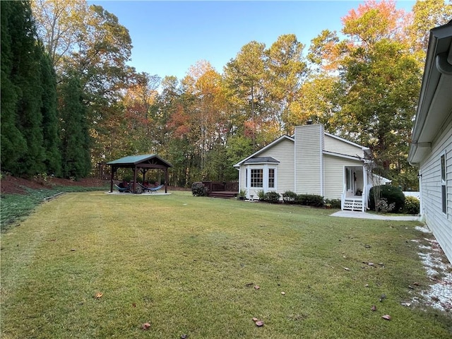 655 Chester Harris Dr, Dallas, GA 30132 - view of grassy yard with a gazebo