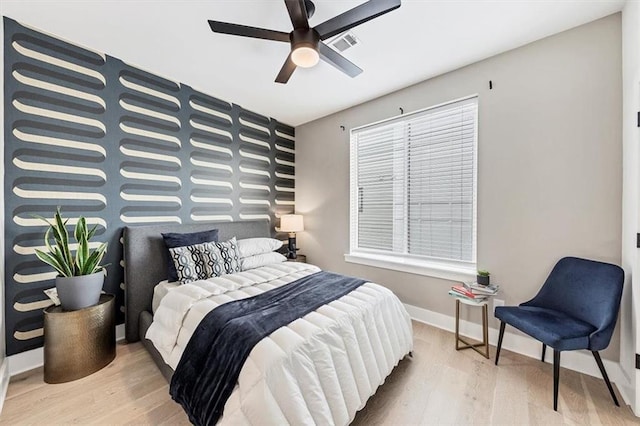 701 Pryor St SW Unit 5, Atlanta, GA 30315 - bedroom with wood finished floors, baseboards, and ceiling fan