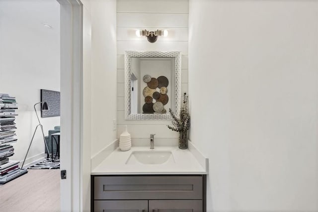 701 Pryor St SW Unit 5, Atlanta, GA 30315 - bathroom with vanity and wood finished floors