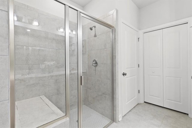 full bath featuring a shower stall