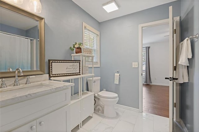 2983 Albright Commons NW, Kennesaw, GA 30144 - bathroom with vanity and marble look tiles