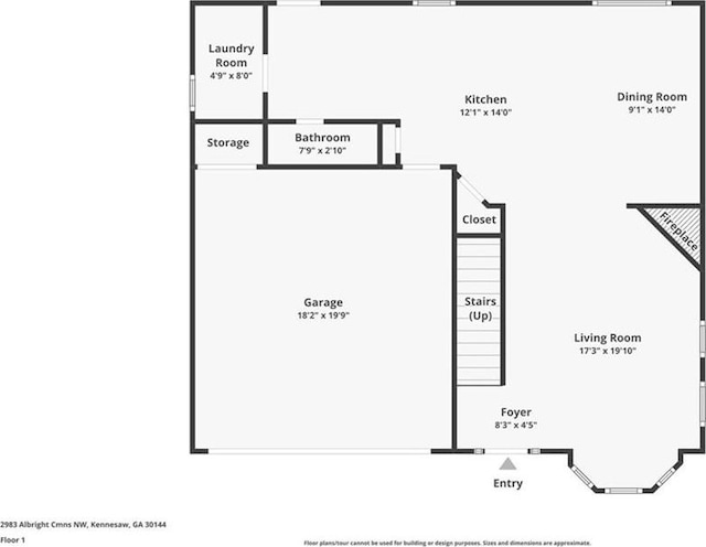 2983 Albright Commons NW, Kennesaw, GA 30144 - view of home floor plan