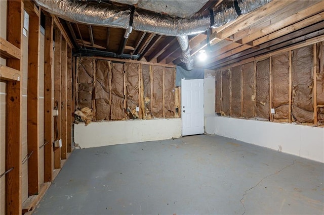 view of basement