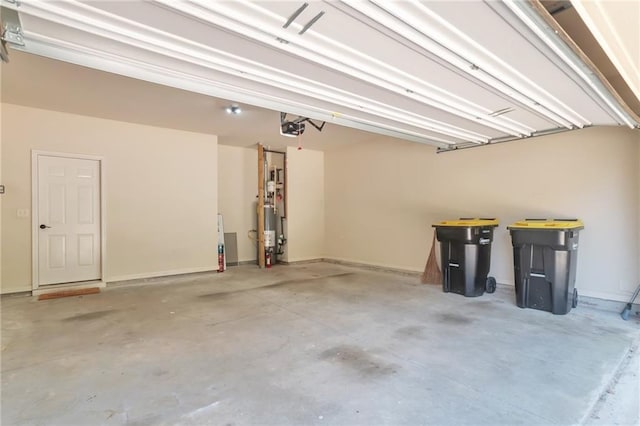 30 Lismore Way, Newnan, GA 30263 - garage featuring a garage door opener and water heater