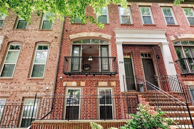 view of front of property with brick siding