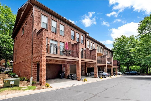 view of property with an attached garage