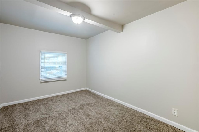 3735 Boulder Park Dr SW, Atlanta, GA 30331 - empty room with baseboards, carpet, and beam ceiling