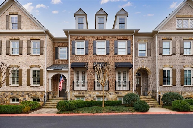 multi unit property with brick siding