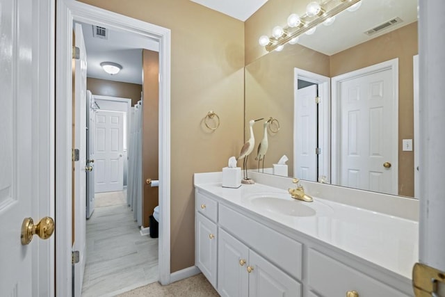 bathroom featuring vanity