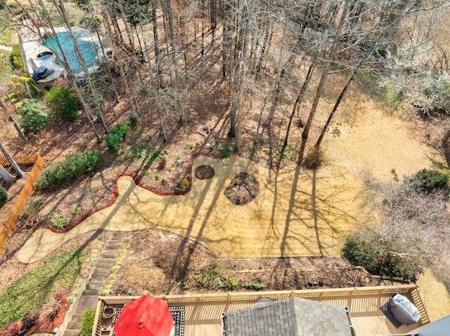 birds eye view of property