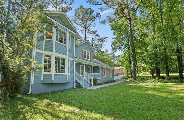 800 Post Road Cir, Stone Mountain, GA 30088 - rear view of property featuring a porch and a yard
