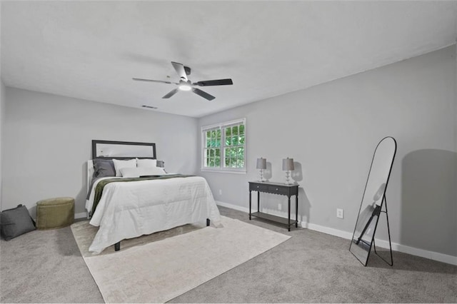800 Post Road Cir, Stone Mountain, GA 30088 - bedroom featuring carpet flooring, baseboards, and ceiling fan