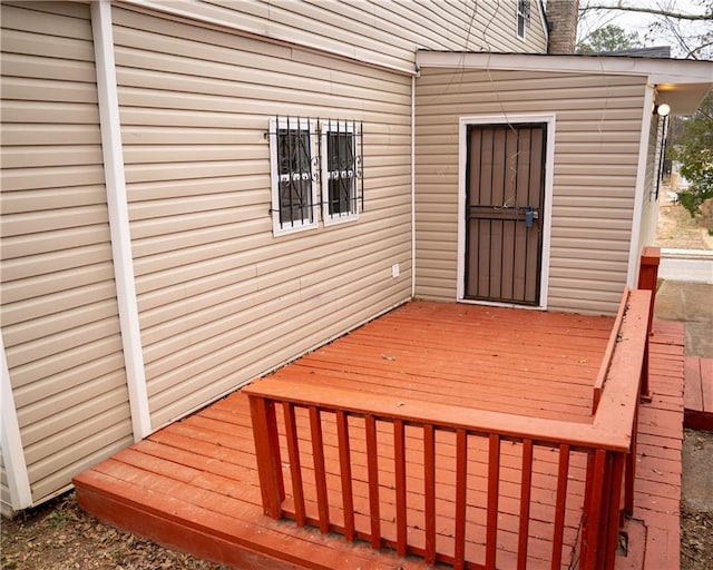 view of wooden terrace