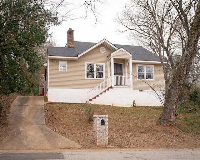 view of front of home