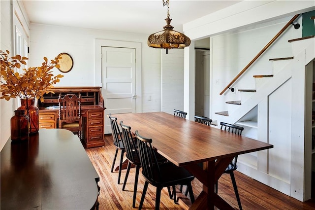 dining room featuring light hardwood / wood-style floors