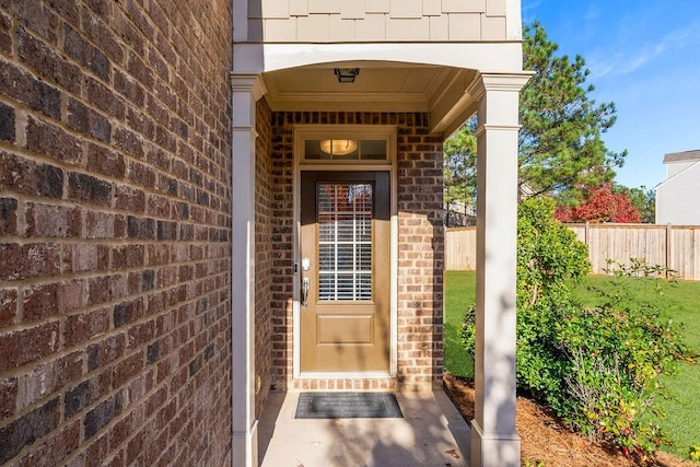 view of entrance to property