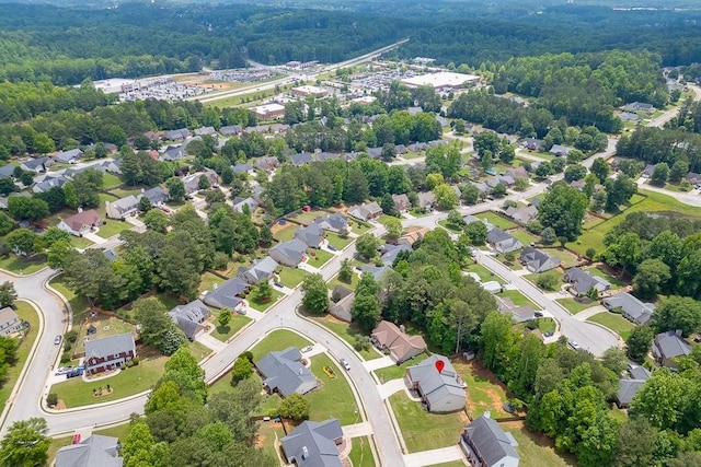 1751 Fire Side Ct, Jefferson, GA 30549 - aerial view of property's location with a forest and nearby suburban area