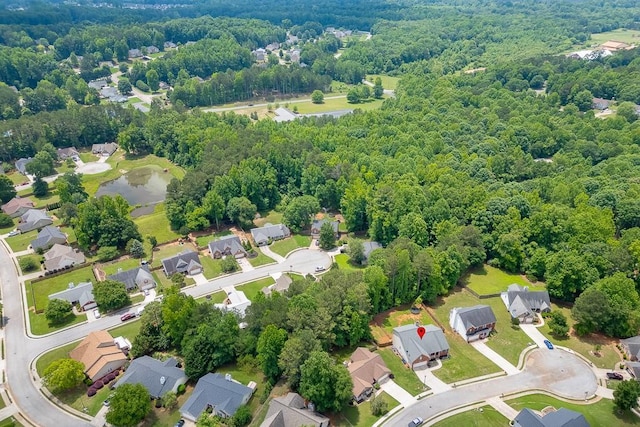 1751 Fire Side Ct, Jefferson, GA 30549 - aerial view of residential area featuring a large body of water and a forest