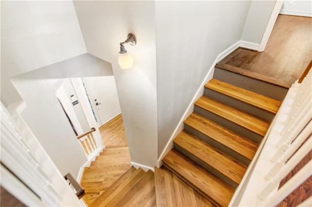 404 Summerchase Way, Woodstock, GA 30189 - staircase featuring wood finished floors