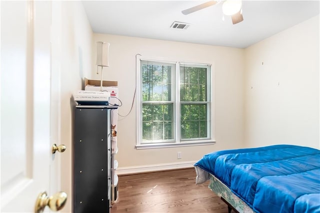 404 Summerchase Way, Woodstock, GA 30189 - bedroom featuring wood finished floors, baseboards, and ceiling fan