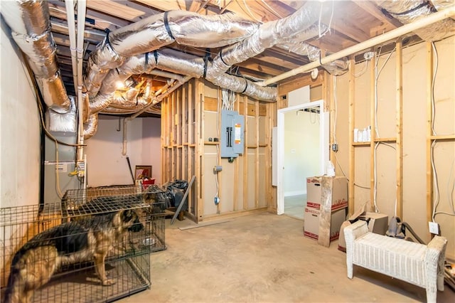 404 Summerchase Way, Woodstock, GA 30189 - unfinished below grade area with electric panel
