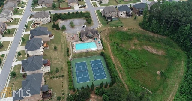 birds eye view of property