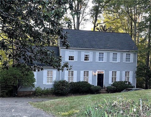 view of colonial-style house