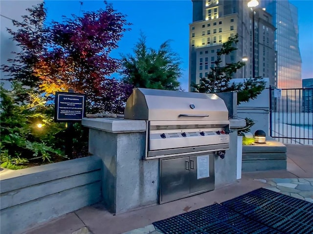 3324 Peachtree Rd NE Unit 1115, Atlanta, GA 30326 - view of patio with area for grilling