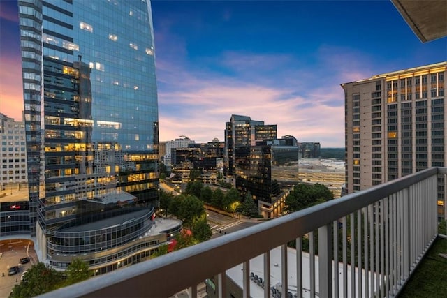 3324 Peachtree Rd NE Unit 1115, Atlanta, GA 30326 - balcony featuring a city view
