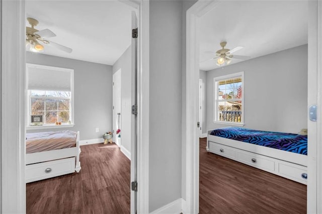 276 Arbor Gate Dr, Cornelia, GA 30531 - bedroom with wood finished floors and a ceiling fan