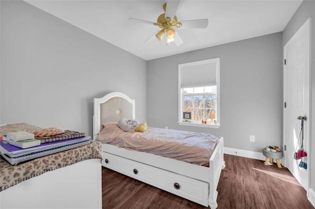 276 Arbor Gate Dr, Cornelia, GA 30531 - bedroom featuring dark wood-type flooring and a ceiling fan