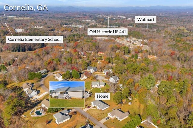 276 Arbor Gate Dr, Cornelia, GA 30531 - aerial view of property's location featuring a forest