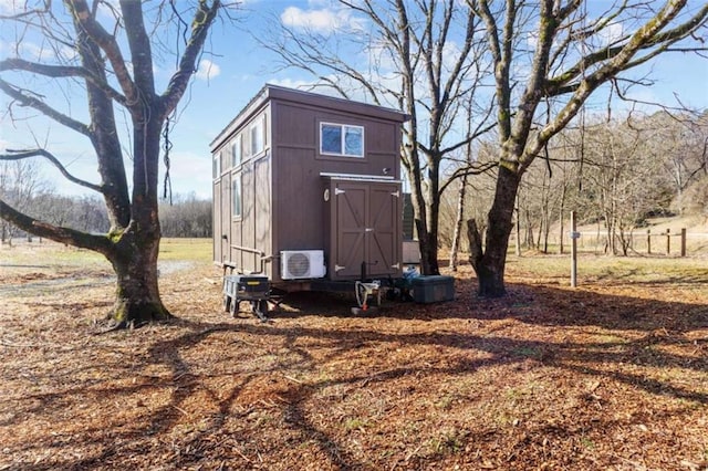 view of shed