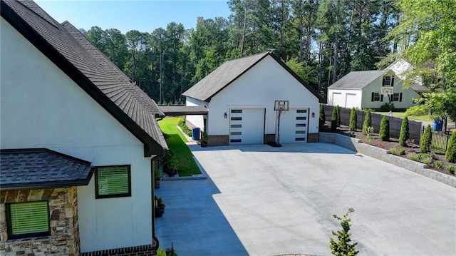 garage featuring central AC