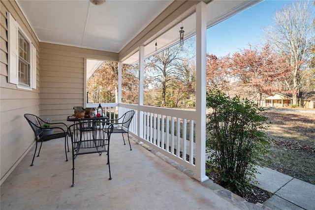 view of sunroom