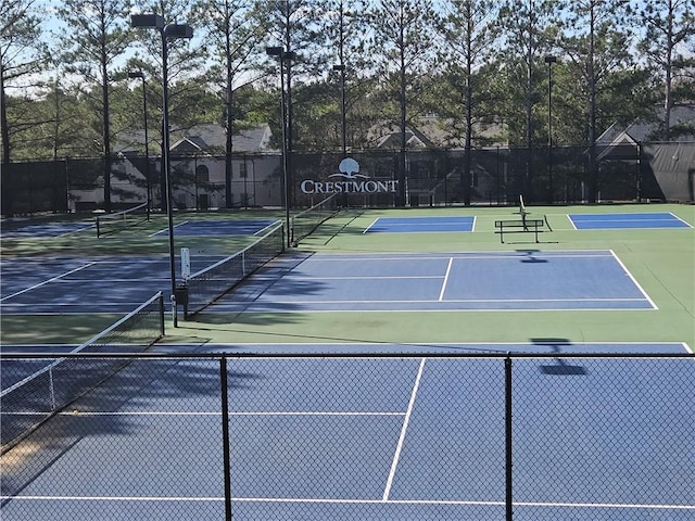 view of sport court