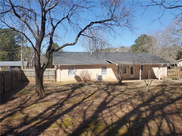 455 Sweet Water Trl, Conyers, GA 30094 - rear view of house with cooling unit, a patio area, and fence