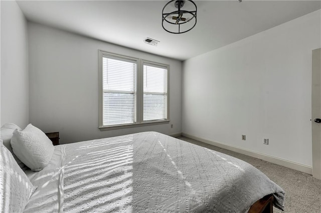 bedroom featuring carpet