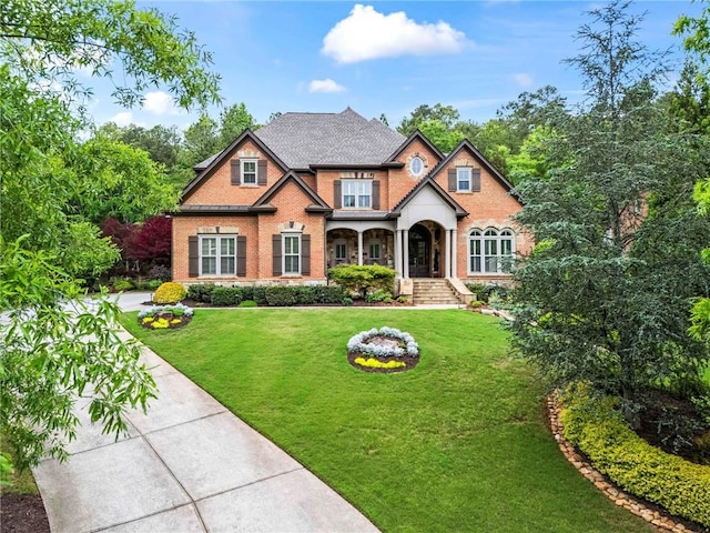 31 Brownson Ct, Acworth, GA 30101 - view of front of property featuring a front yard and brick siding