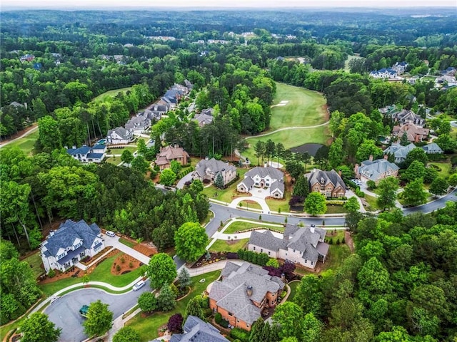 31 Brownson Ct, Acworth, GA 30101 - aerial view featuring view of golf course, a residential view, and a forest view