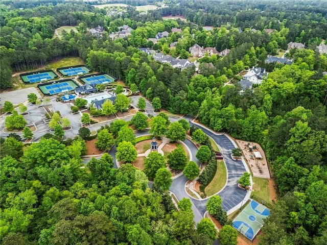 31 Brownson Ct, Acworth, GA 30101 - drone / aerial view featuring a wooded view