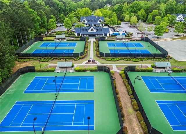 31 Brownson Ct, Acworth, GA 30101 - view of tennis court with fence
