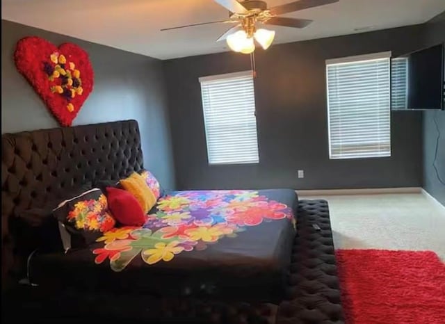 11547 Hathaway Dr, Hampton, GA 30228 - bedroom with carpet flooring and ceiling fan