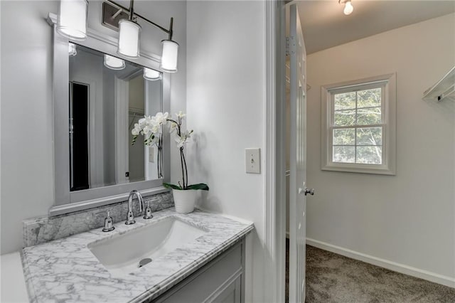 bathroom with vanity