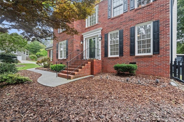 1418 Mill Path Loop, Lawrenceville, GA 30045 - view of exterior entry featuring brick siding