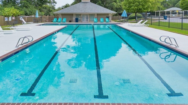 1418 Mill Path Loop, Lawrenceville, GA 30045 - community pool with a patio area