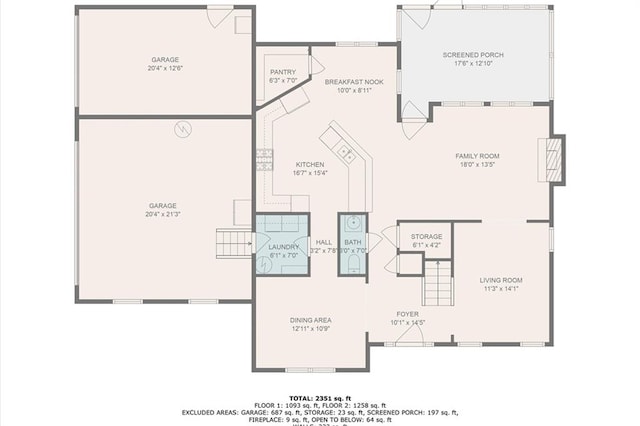 1418 Mill Path Loop, Lawrenceville, GA 30045 - view of floor plan / room layout