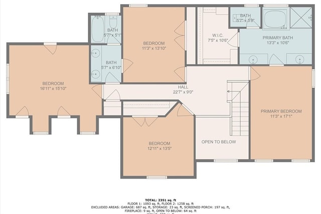 1418 Mill Path Loop, Lawrenceville, GA 30045 - view of room layout