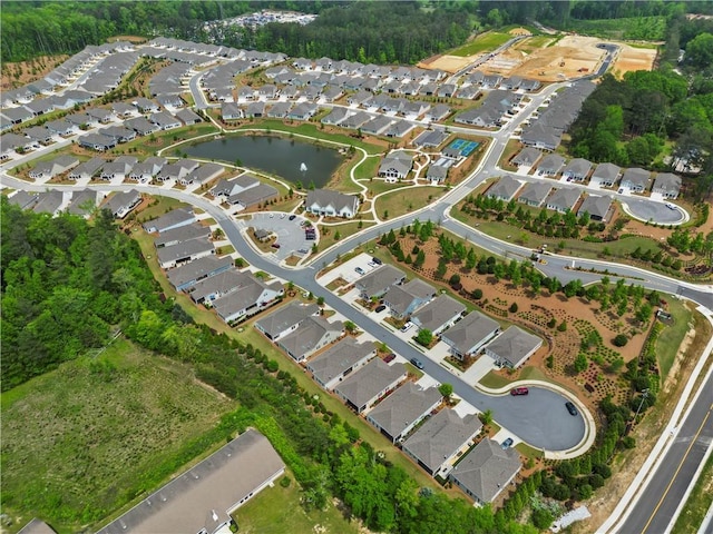 52 Lantern Trce, Hiram, GA 30141 - birds eye view of property with a residential view and a water view